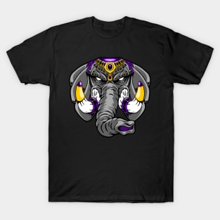 Mighty Elephant, Purple T-Shirt